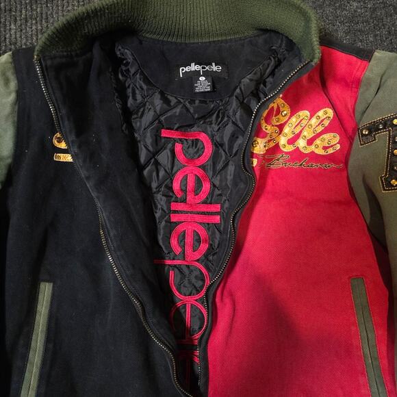 Vintage 00s Pelle Pelle Bomber Jacket. Womans size Small - Picture 5 of 6